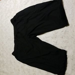 Faded Glory Womens Black Cargo Capris Size 22 Relaxed